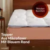 CASABEL Kuschelig‑weicher Mikrofaser‑Matratzentopper, 2 Produktbild-Vorschau 2