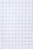 A white quilted blanket laid flat on a white background. Produktbild-Vorschau