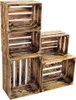 A set of wooden crates stacked in a staggered formation against a white background. Anteprima dell’immagine prodotto