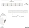 Flip 5 Haken Nickel – moderne Garderobe, 5 verstellbare Produktbild-Vorschau 3