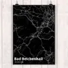Mr. & Mrs. Panda Bild Bad Reichenhall DIN A4 - Geschenk, Produktbild-Vorschau 2