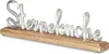 Schriftzug Sterneküche L40cm Metall Silber Mango Holz Produktbild-Vorschau 1