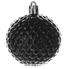 A single black Christmas ornament with a textured surface. Podgląd zdjęcia produktu