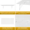 Tavolo pieghevole da parete Piano d'appoggio 80x40 cm in Anteprima dell’immagine prodotto 4