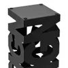 vidaXL Stojan na deštníky Design Steel Black Náhled obrázku produktu 3