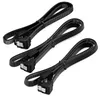 deleyCON 3x 30 cm SATA 3 Kabel Nylon Set 6 Gbit/s Produktbild-Vorschau 4