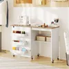 COSTWAY 2in1 Nähtisch klappbar, Nähmaschinenschrank aus Produktbild-Vorschau 2
