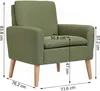 Sessel Wohnzimmer, Ohrensessel Cocktailsessel, gepolsterter Produktbild-Vorschau 7