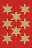 HERMA Weihnachts-Sticker DECOR "Sterne" 33 mm gold 3 Blatt Produktbild-Vorschau 4