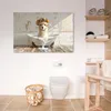 Wanddeko 120x80 cm - BadezimmerLama in der Badewanne, Produktbild-Vorschau 6