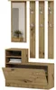 Garderobe - Eiche Artisan - 90 x 30 x 160 cm - Modern V-1 Produktbild-Vorschau 3