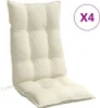 vidaXL Hochlehner-Auflagen 4 Stk. Creme Oxford-Gewebe Produktbild-Vorschau 1