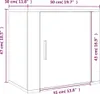vidaXL Wand-Nachttisch Räuchereiche 50x30x47 cm Produktbild-Vorschau 8