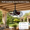Ventilateur de plafond d'extérieur de 50 cm avec éclairage Voir les images du produit 2