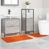 vidaXL Anti-Rutsch Badematten-Set 2 pcs Orange PP Produktbild-Vorschau 3