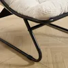 Outdoor Lounge Sessel mit Hocker, gepolstert, Stahlgestell, Produktbild-Vorschau 10