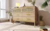 Sweiko Rattan kommode Sideboard mit 6 Schubladen, Produktbild-Vorschau 16