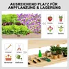 GOPLUS Hochbeet mit Rollen aus Holz, Gartenbeet mit Ablage Produktbild-Vorschau 3