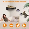 Kletterwand Katzen mit Katzenbett und 3X Katzentreppe Wand Produktbild-Vorschau 8