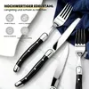 Besteck Set 6 Personen,12-tlg Steakbesteck,Edelstahl Produktbild-Vorschau 5