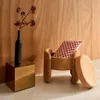 Pouf contenitore in tessuto, Ruggine Anteprima dell’immagine prodotto 5
