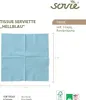 MANK Serviette in Hellblau aus Tissue 3-lagig, 33 x 33 cm, Produktbild-Vorschau 2