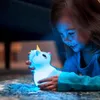 Nočná lampa - LED RGB - Jednorožec - Silikón - 9 farieb - 3 Náhľad obrázku produktu 5