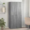vidaXL Botník sivý Sonoma 80x39x178 cm Materiál na báze Náhľad obrázku produktu 2