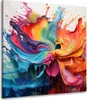 Splash abstrakte Wandkunst Leinwandbild Wandbild Kunstdruck Produktbild-Vorschau 1