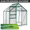 BRAST Gewächshaus Aluminium mit Fundament | 130x190x195cm Produktbild-Vorschau 9