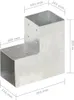 vidaXL Post Connector 4 ks. Tvar L Pozinkovaný kov 101 x Náhľad obrázku produktu 6