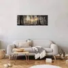 Italienischer Leinwand Leinwandbild - Forest Sun 150x50 cm Produktbild-Vorschau 4