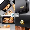 Chlebak metalowy czarny 30x26,5x17 cm Podgląd zdjęcia produktu 4
