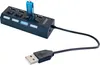 Schwaiger USB Hub 4-fach 2.0A Buchse Passiv schwarz Produktbild-Vorschau 4