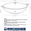 KELA Wok Calido żeliwny czarny 4 litry wysokość 17cm Ø36 cm Podgląd zdjęcia produktu 4