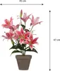 Mica Decorations Tigerlilien Kunstpflanze im Blumentopf Produktbild-Vorschau 6
