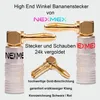 NEXMEX Bananenstecker 90° winkel 4mm 12x schraubbar Produktbild-Vorschau 3