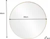 riess-ambiente Runder Wandspiegel PORTRAIT 60cm gold mit Produktbild-Vorschau 2