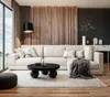 Marmoholz - Runder Couchtisch Siena Ø80 x H30 cm aus Produktbild-Vorschau 2