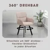 byLIVING Stuhl 2-er Set RICO / Webstoffbezug in taupe, Produktbild-Vorschau 4