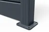 VANO 4 m H. 180 cm Grauer Lamellenzaun aus Aluminium Produktbild-Vorschau 10