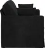 vidaXL Sofa Schwarz 138 x 78 x 80 cm Samt Produktbild-Vorschau 5