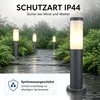 2er Set RGB LED Sockelleuchte, Edelstahl anthrazit, H 45 cm Produktbild-Vorschau 6