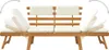 vidaXL Banc de jardin 2 en 1 avec coussins 190 cm bois Voir les images du produit 14