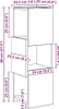 Szafka narożna vidaXL 25,5 x 25 x 80 cm z płyt Podgląd zdjęcia produktu 8