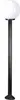 Lampe d'allée Boule opale 30cm Ø, hauteur 145cm Voir les images du produit 1