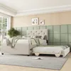 A bedroom scene with a bed and a pull-out trundle bed. Náhled obrázku produktu