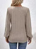 ASKSA Femme T-shirt manches longues col carré Casual Voir les images du produit 5