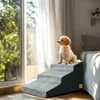 WISFOR 3-stufige Hundetreppe, Rutschfeste Haustierrampe Produktbild-Vorschau 3