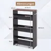 KOMFOTTEU – Vozík s 3 policami, úzky odkladací vozík, regál Náhľad obrázku produktu 8